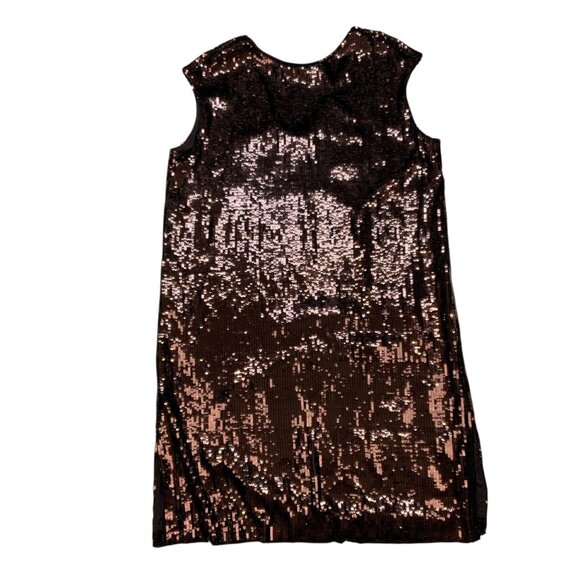 Anthropologie Maeve Kara Sequins Dress Plus 1X Wine Shift Cap Sleeve Short Hem - Picture 16 of 16